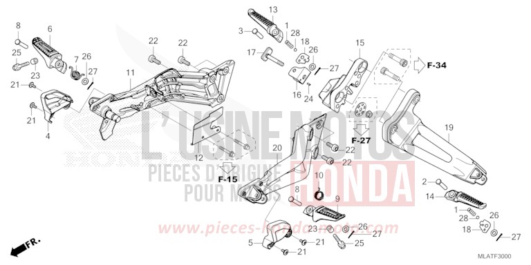 MARCHE (CMX1100A/D/D3) de CMX 1100 "Rebel" MAT BETA SILVER METALLIC (NHC08) de 2026